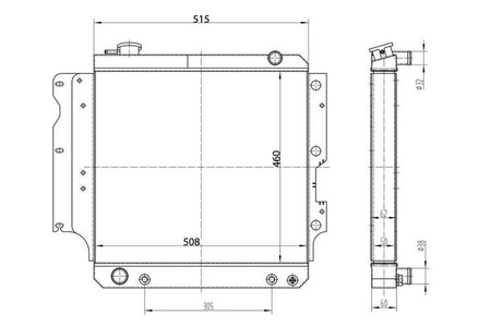 TurboWorks Racing radiator Jeep Wrangler YJ TJ 2.4L-4.2L 87-06