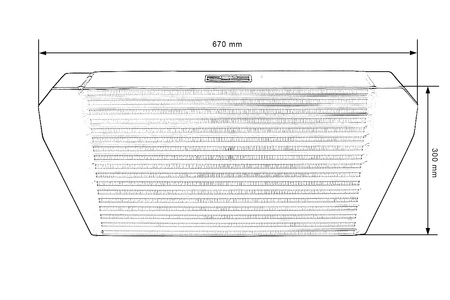 Intercooler TurboWorks 500x300x102 tylny Czarny