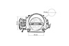 Throttle body TurboWorks Mitsubishi Lancer EVO 7-9 70mm