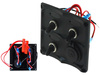 Switch Panel 12V SPST/ON-OFFx3, 1xGZ, 2B 15A IP68