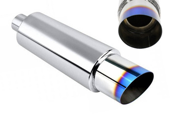 Rear Muffler TurboWorks 89mm inlet 70mm Burn