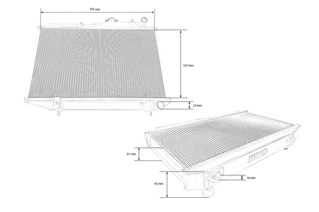 TurboWorks Racing radiator Toyota Corolla AE86