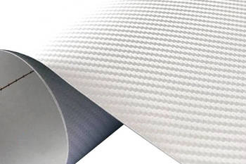 Carbon foil White 100x152 cm