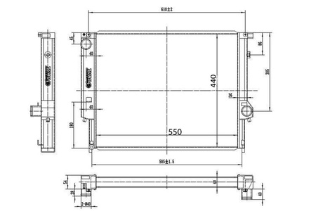 TurboWorks Racing radiator BMW E30 E36 2.5 TDS M3