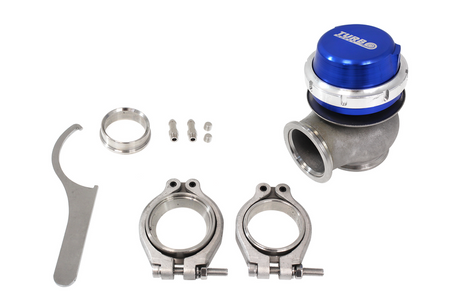 TurboWorks External WasteGate 40mm 0.5 Bar V-Band Blue