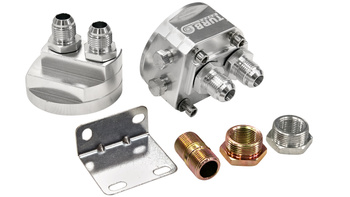 Podstawa Adapter relokator filtra Oleju Turboworks AN10 Srebrny