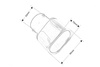 Silencer tip 90x70mm input 63.5mm