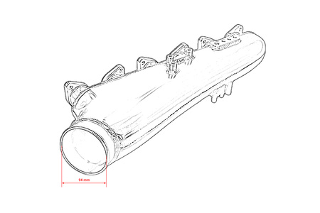 Intake manifold Nissan RB26 ITB