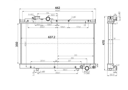 TurboWorks Racing radiator Toyota Celica Gt Mt 94-99