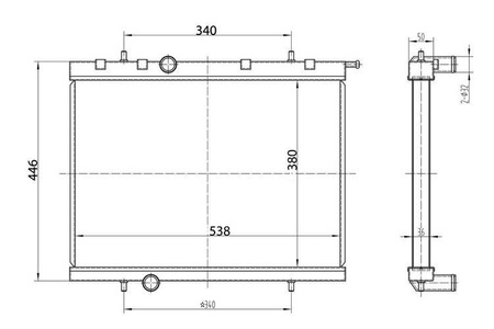 TurboWorks Racing radiator Peugeot 206 1.4 1.6 2.0L