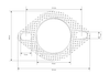 TurboWorks Exhaust gasket 76mm 2 bolt
