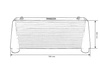 Intercooler TurboWorks 600x280x76 jednostronny