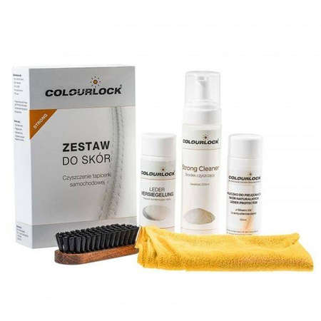 Colourlock Zestaw do czyszczenia skóry Strong z mleczkiem pielęgnującym