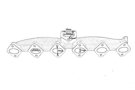 Exhaust Manifold BMW E60 E61 E65 X5 3.0d 2.5d