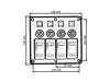 Switch ON-OFFx4,BA 2x5A 1x10A 1x15A