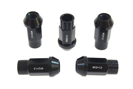 Wheel lug nuts JBR 50mm M12 x1,25 Black