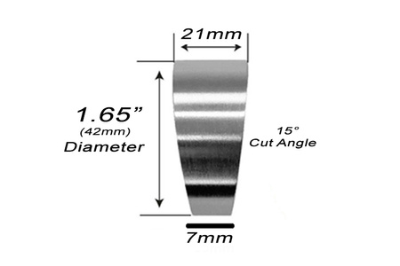 Pie Cut elbow 42mm thk.3mm 