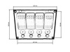 Switch 12/24V IP68 (ON)-OFFx1, ON-OFFx3, 2B 5A, 1B 10A, 1B 15A