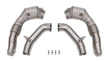 Downpipe BMW  M850I/XI G14 G15 G16/M550i G30 / M650i / M750i G11 G12 with OPF  N63 + Heat Shield