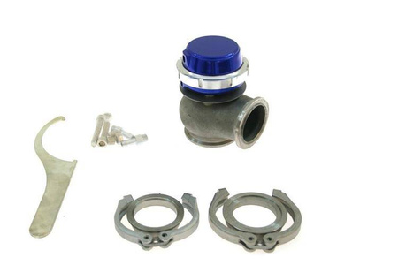 TurboWorks External WasteGate 50mm 0.5 Bar V-Band Blue