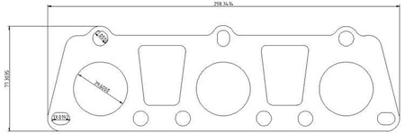 Flansza kolektora wydechowego Audi S4 S5 A7 A8 B8