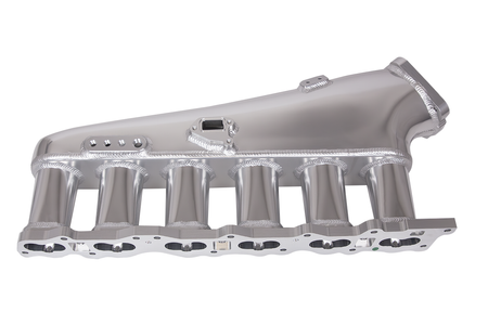 Kolektor ssący Nissan RB25 z przepustnicą i listwą paliwową