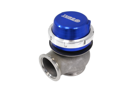 TurboWorks External WasteGate 40mm 0.5 Bar V-Band Blue
