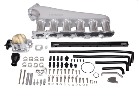 Kolektor ssący Nissan RB25 z przepustnicą i listwą paliwową