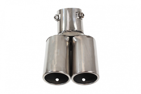 Podwójna końcówka tłumika 60x120mm wejście 60mm