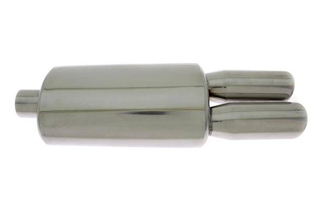 Rear Muffler TurboWorks 2x76mm inlet 63,5mm
