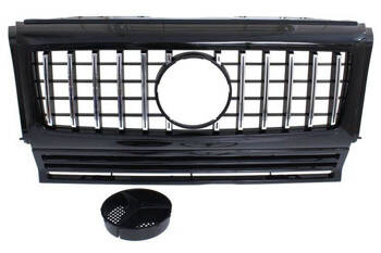 Grill Mercedes Benz W463 G63 Look Shiny Black 90-18