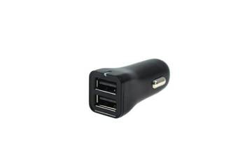 Car Charger 12-24V 2xUSB 2.4A Black Type 1