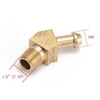 Nipple 1/8" to 6mm hose 45 degrees Brass