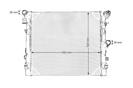 TurboWorks Sports Water Radiator Jeep Wrangler 3.8 3.6 2007-2017