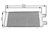 Intercooler TurboWorks 600x300x76 wejście 3" jednostronny