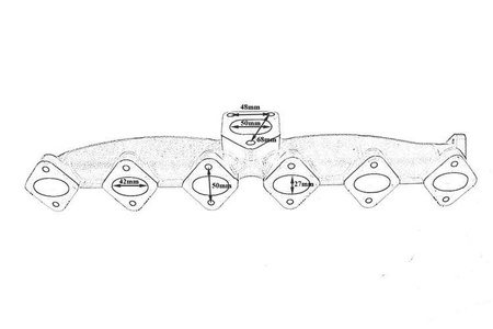 Exhaust Manifold BMW E60 E61 E65 X5 3.0d 2.5d