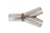 Exhaust tee 45st 48/51mm 304SS