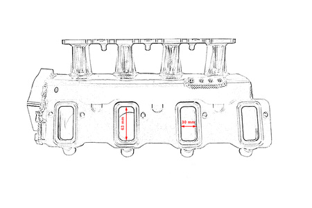 Kolektor ssący GM LS7 przepustnica 102mm