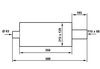 Rear Muffler TurboWorks 88x115mm inlet 63,5mm