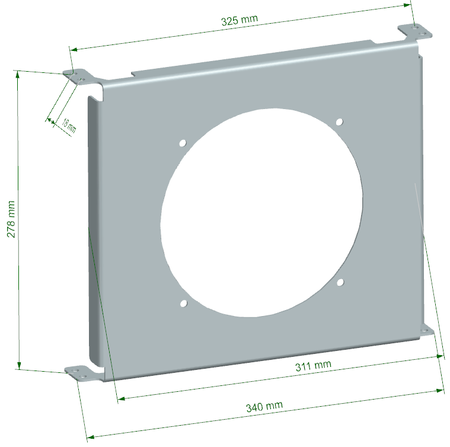 Cooling Plate TurboWorks Chłodnicy Oleju 19 rzędowej Race 7 calowy wentylator