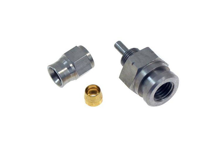 S.S HOSE END M10*1.25-3/8-32UNEF