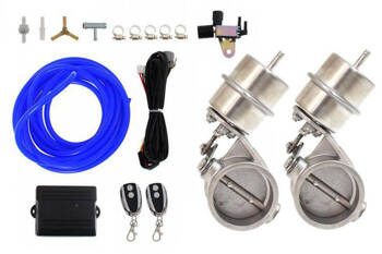 Exhaust Dual Cutout Set Pneumatic 70mm Boost Closed