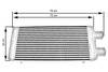 TurboWorks Intercooler 600x300x76 inlet 3" same side Tube and Fin