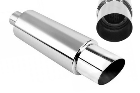 Rear Muffler TurboWorks 89mm inlet 57mm