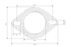 TurboWorks Exhaust gasket 63mm 2 bolt