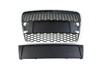 Grill Audi A6 C6 RS-Style Silver-Black 04-09