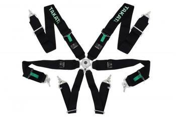 Pasy sportowe 6p 3" Czarne Takata Replica harness