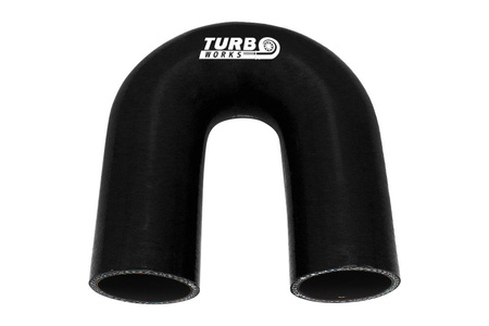 Kolanko 180st TurboWorks Black 25mm